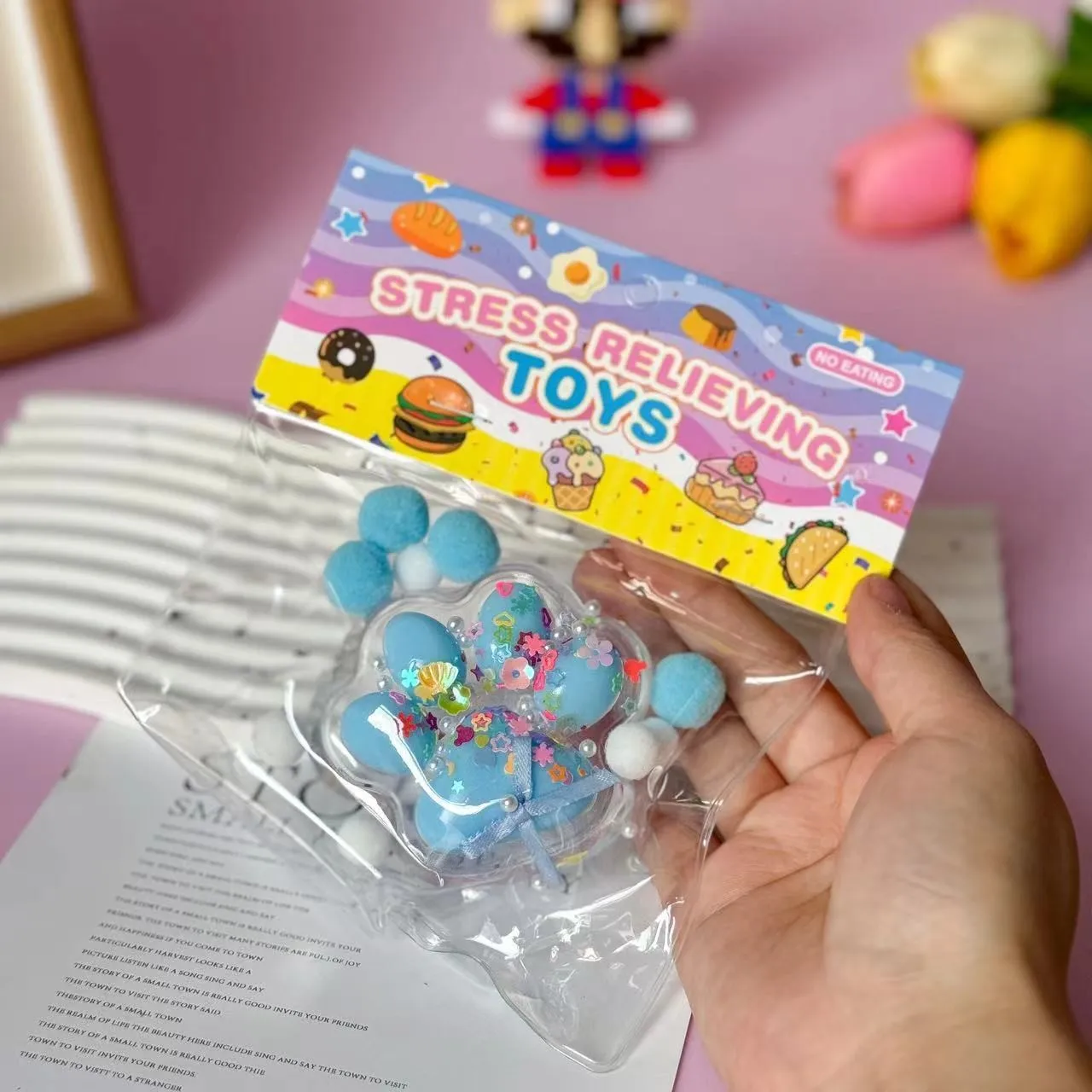 Nieuwe Kat Poot Decompressie Speelgoed Kawaii Cartoon Antistress Stress Langzaam Stijgende Speelgoed voor Volwassen Kinderen Stretch Speelgoed