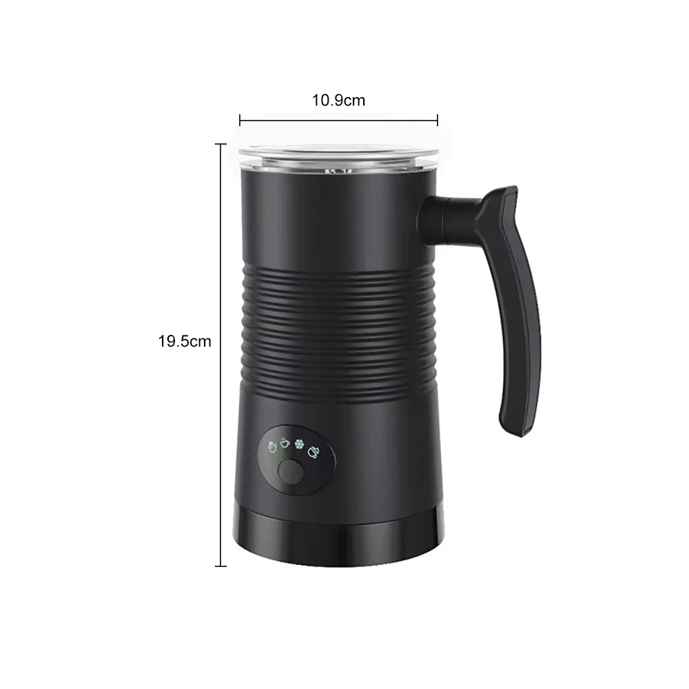 Electric Milk Frother Automatic Rotary Foamer for Coffee Cappuccino Latte 4 in 1 Hot and Cold Foam Maker Milk Frother Foamer