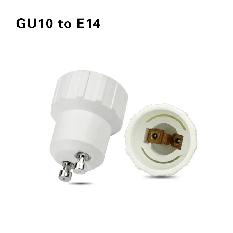 5/10/20 buah GU10 untuk E14 lampu LED basis konverter soket GU10-E14 bohlam pemegang tahan api bahan tahan api dudukan dasar lampu