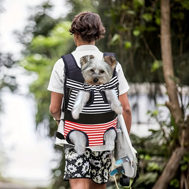 Cat breathable outing No-load Backpack Pet shoulder chest bag four-legged backpack Pet travel backpack