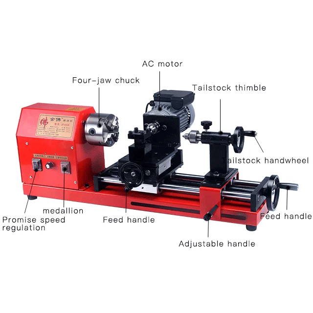 

Set up a 6030 mini wood lathe turning tool manufacturing beads