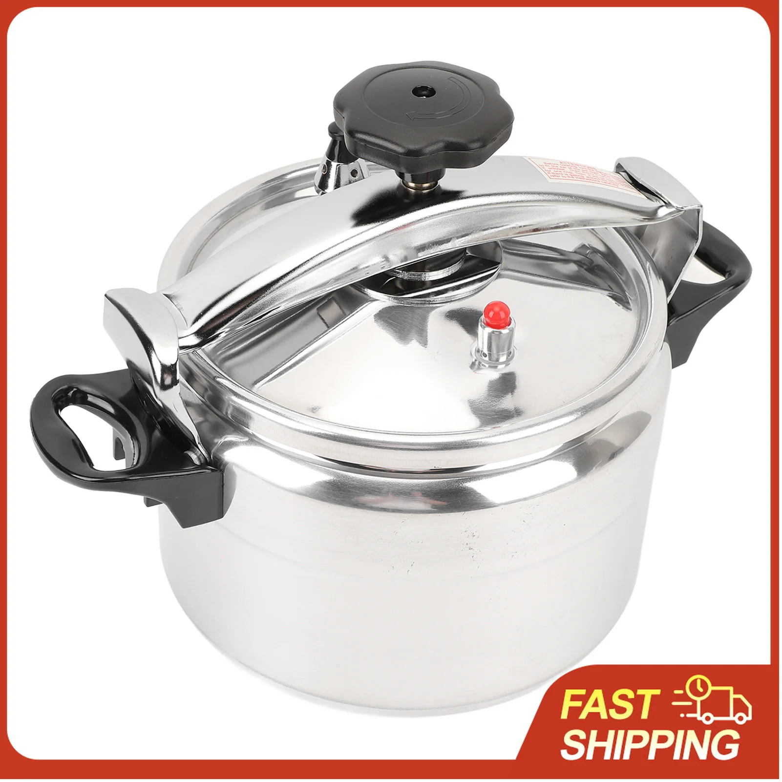 

7L Professional Aluminum Pressure Cooker Non-Coating Large Capacity, Dual Ear Design for Gas Stove Family