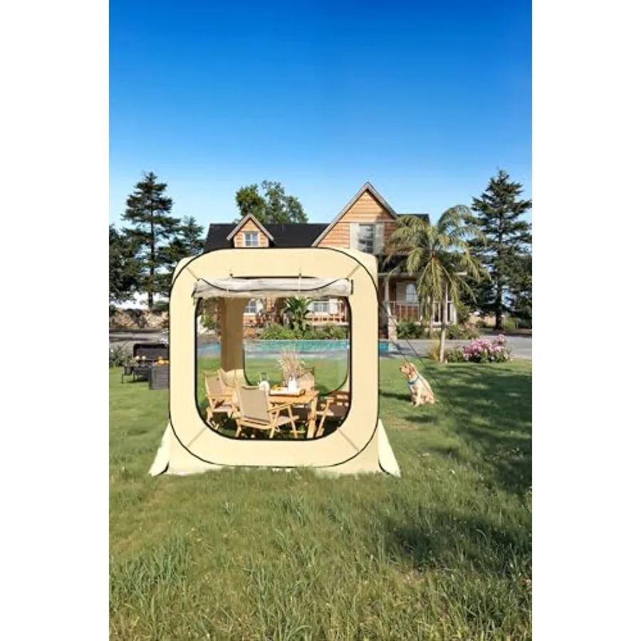 

Палатка-шатер Pop Up Bubble Tent для 3-4 человек, портативный тент-комната, мгновенное укрытие, прозрачный, спортивный, водонепроницаемый, для кемпинга, защита от солнца, Coldpro