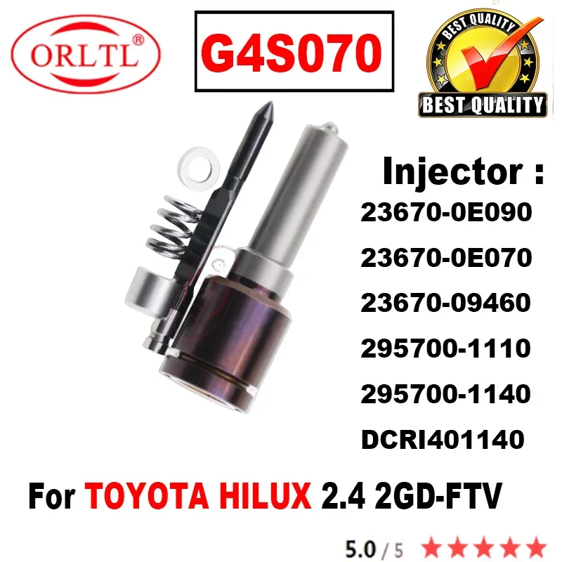 G4S070 g4s070 For Toyota Hilux 2.4L 2GD 23670-0E090 23670-0E070 23670-09460295700-1110 295700-1140 G4 Piezo Injector Nozzle