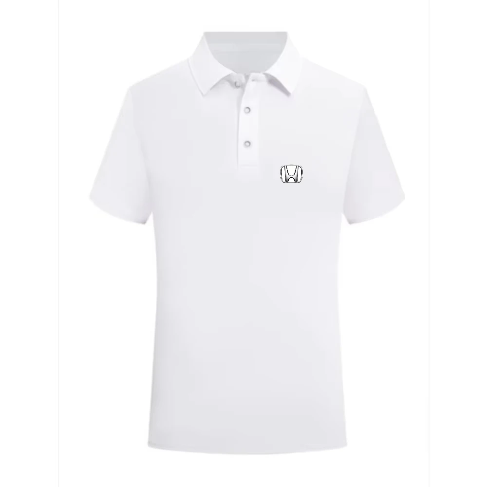 

Honda Motorcycle New Summer Men's POLO Shirt Riding Breathable Shirt Fashion Printed Urban Short Sleeve Loose Lapel Racing Suit