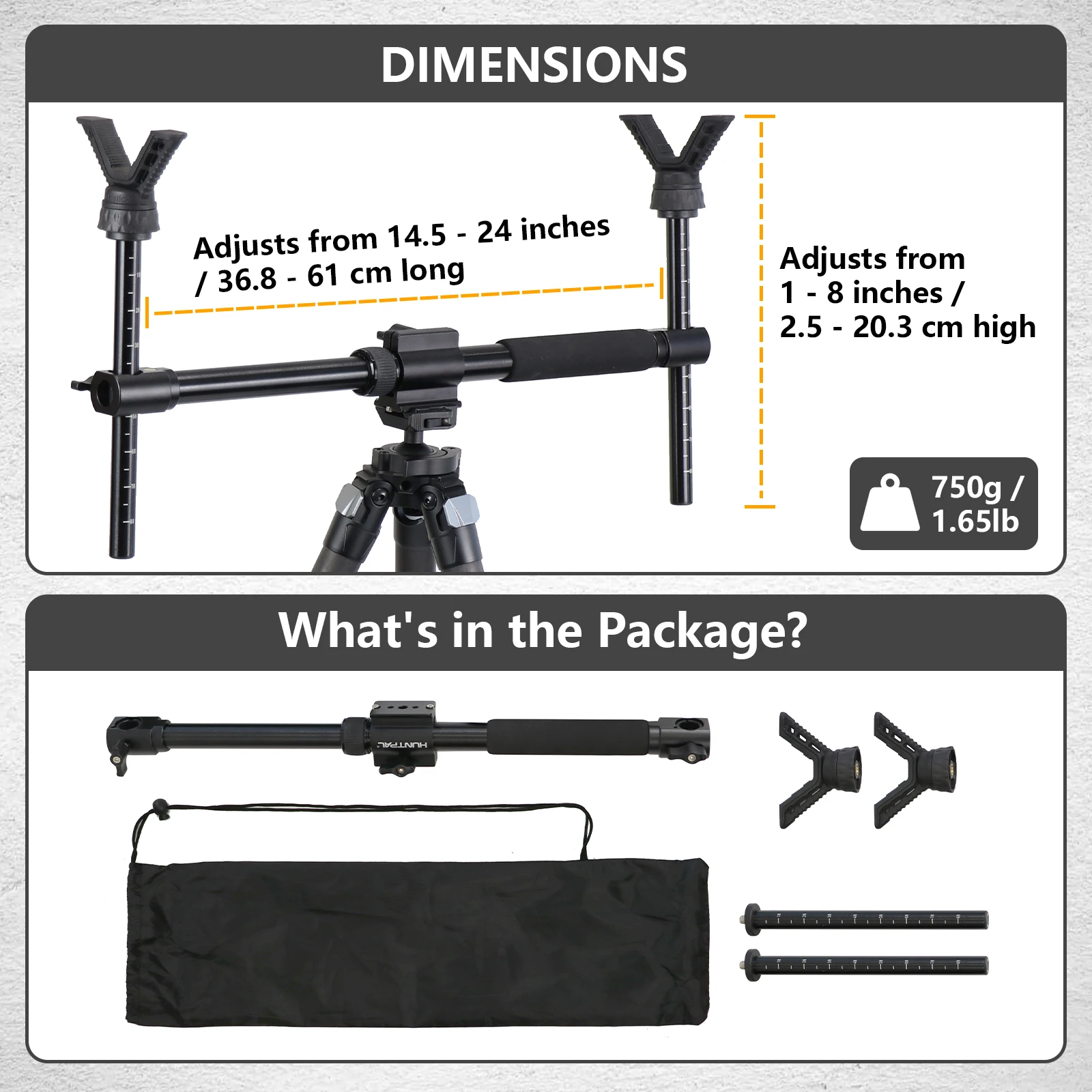 N Dual V Yoke Schietsteun met - Outdoor Hunting Table recensie en prijs