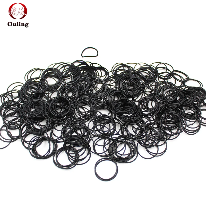 CS1mm OD4-50mm NBR O Ring Seal Gasket Thickness Oil and Wear Resistant Automobile Petrol Nitrile Rubber O-Ring Waterproof Black