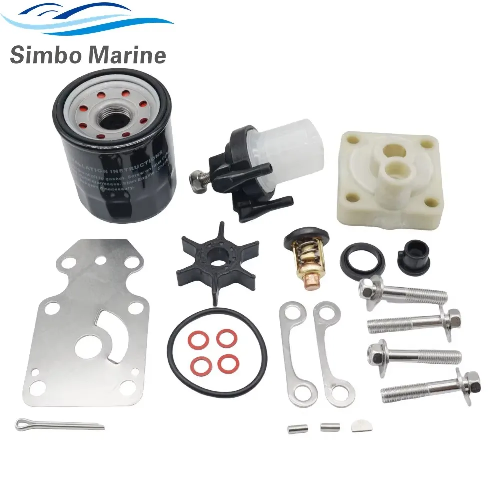 Outboard Maintenance Kit For Yamaha 4-Stroke MTSK-F15C 15HP F15C (2007+) Year 6AH-W0078-01 5GH-13440-00 63V-44352 61N-24560-10