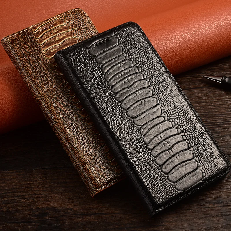 For Xiaomi Mi 8 9 10 10S 10T 11 11T 12 12T 13T 14 Pro 13 Lite UItra Case  Ostrich foot flip phone case protective cover