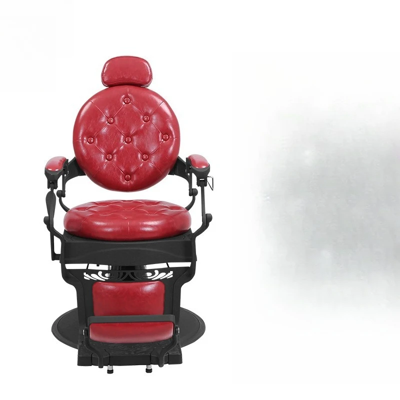 

Стул Ретро Красный Парикмахерское Кресло Высококачественное Парикмахерское Кресло Гидравлический Подъем