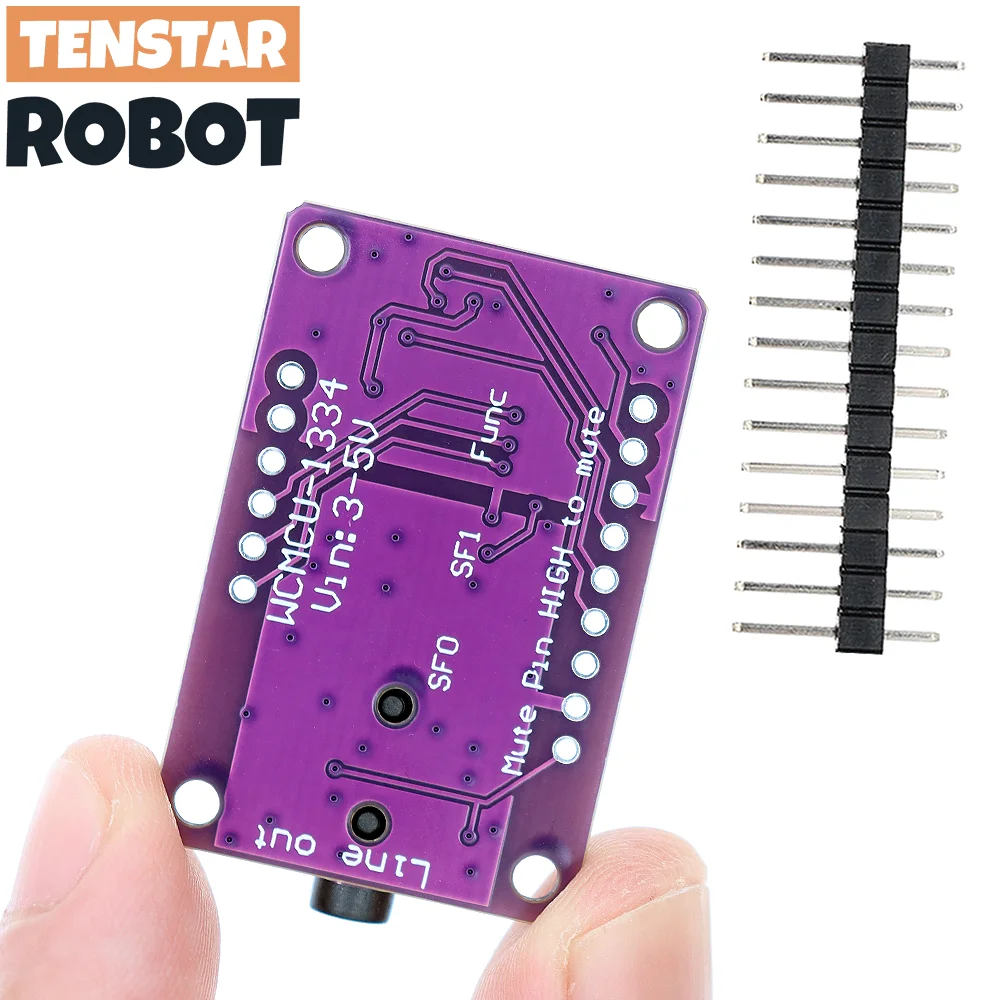 TENSTAR UDA1334A DAC Module UDA1334 I2S DAC Audio Stereo Decoder Module Board For Raspberry Pi