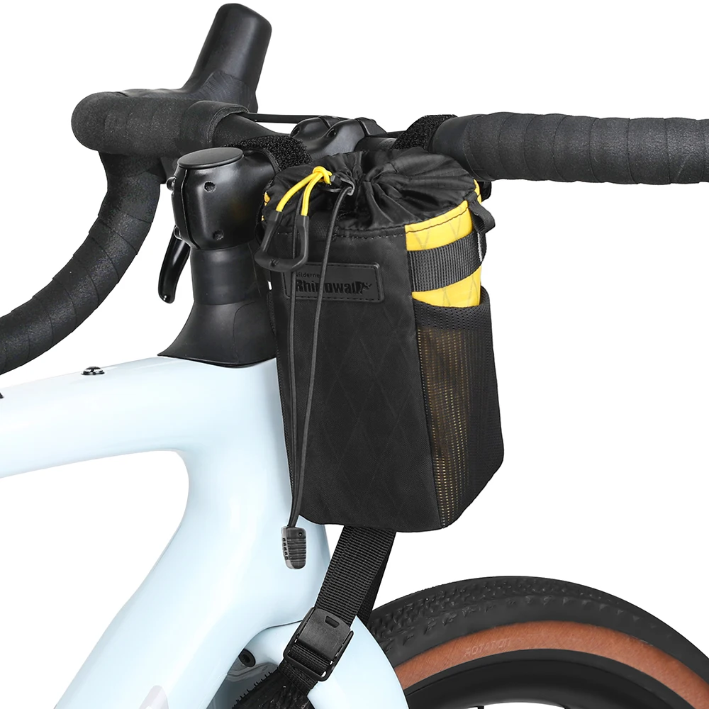 Rhinowalk Bike Water Bottle Carrier Pocket Pouch Bike Insulated Handlebar Tool Bag Touring Commuting Pouch Fit MTB Road Bike