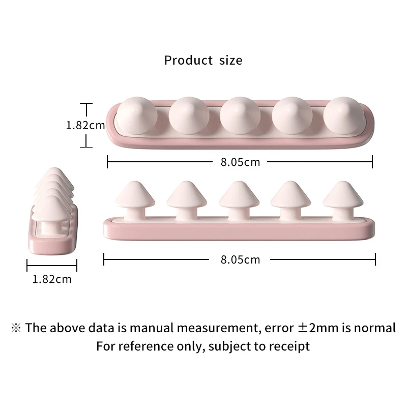 Simple Cartoon Clip Desktop Wire Organizer Wire Arrangement Storage Data Cable Charging Wire Fixed Winder Seamless Acrylic Hub