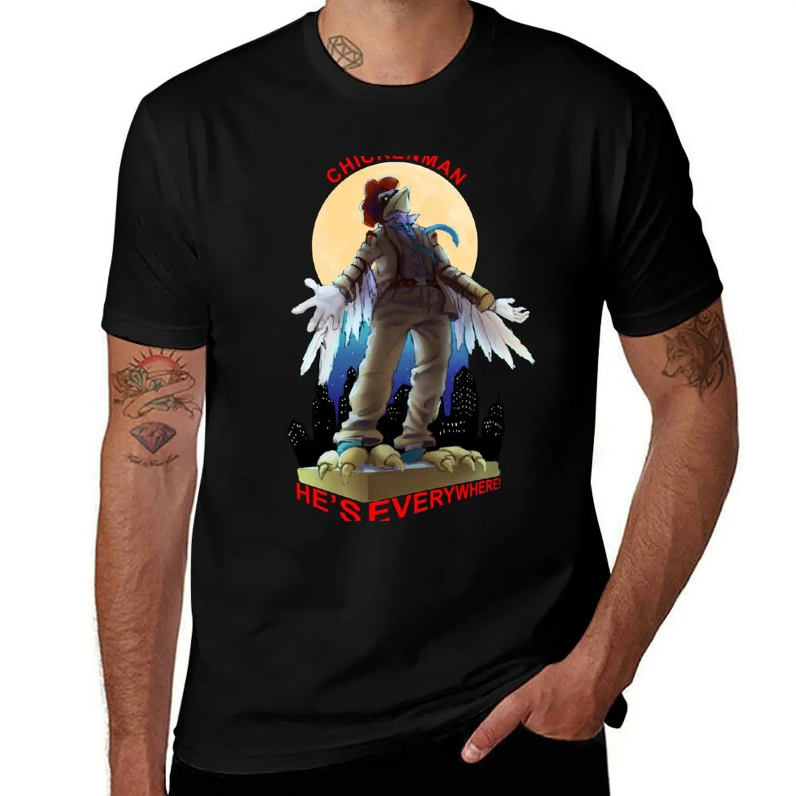 

tshirt Chickenman for slim fit man shirts T-Shirt man t