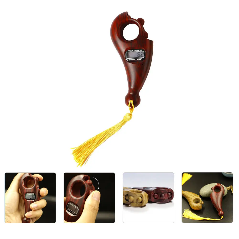 

Digital Buddha Beads Counter Premium ABS Handheld Design Electric Screen Clear Display for Meditation Practice Convenient