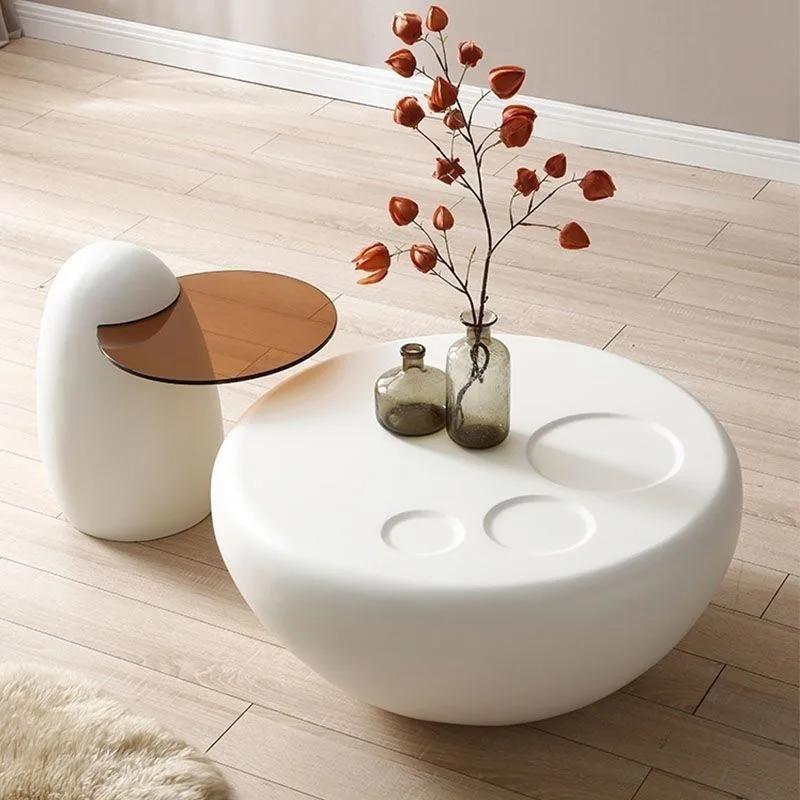 

Cream style coffee table, living room and small household cat paw coffee table, artistic sense, modern simplicity, light luxury