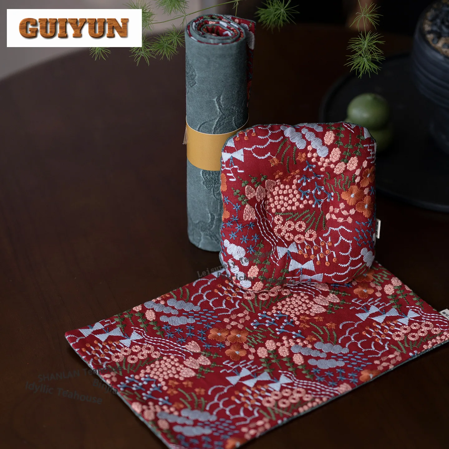 

Коврики для чайного стола ручной работы из хлопка и льна с вышивкой, роскошные подставки для напитков, домашний коврик для обеденного стола, коврик для чайных украшений