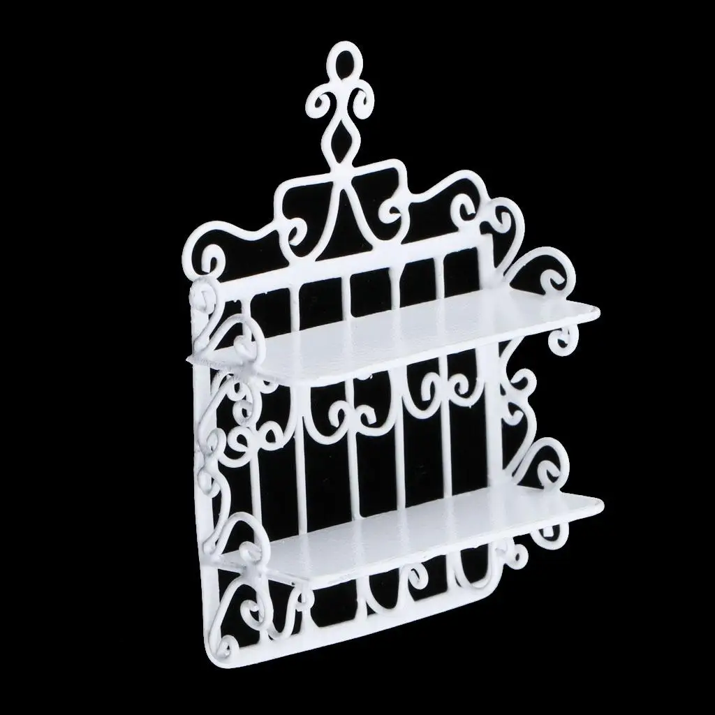 

1/12 Dolls House Miniature -layer Wall Commodity Shelf Kitchen Decor