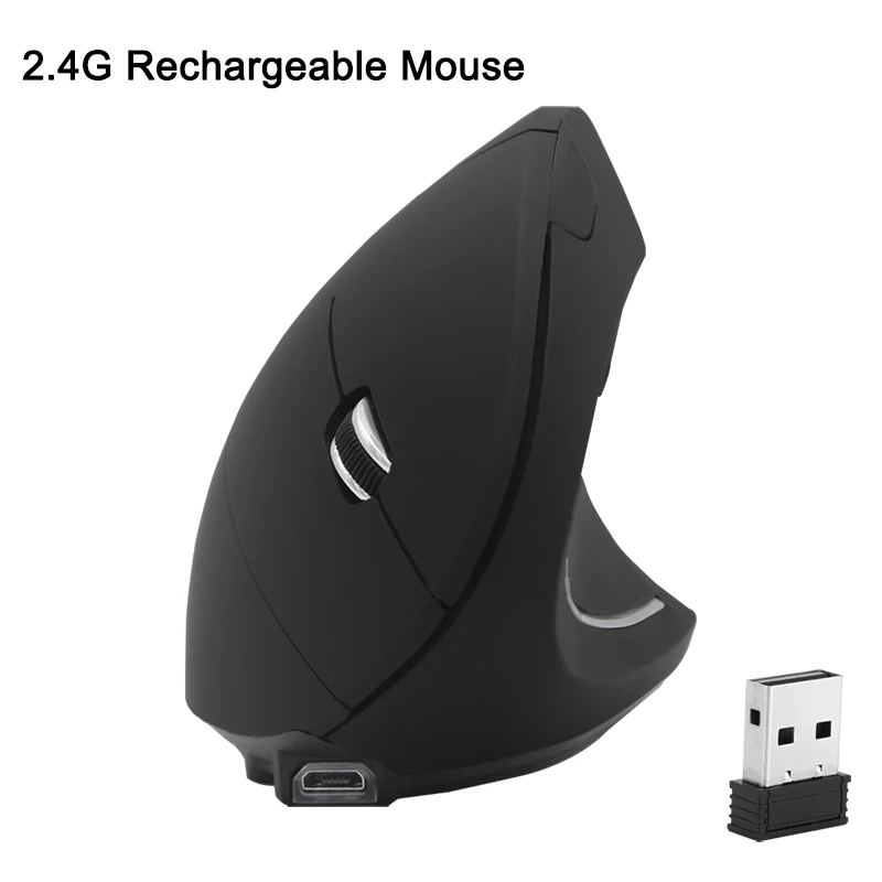 

Mouse Sem-Fio Bluetooth Mouse Ergonomic Gaming Mouse Wireless Wired Vertical Mouse 800 1200 1600 DPI For PC Gaming