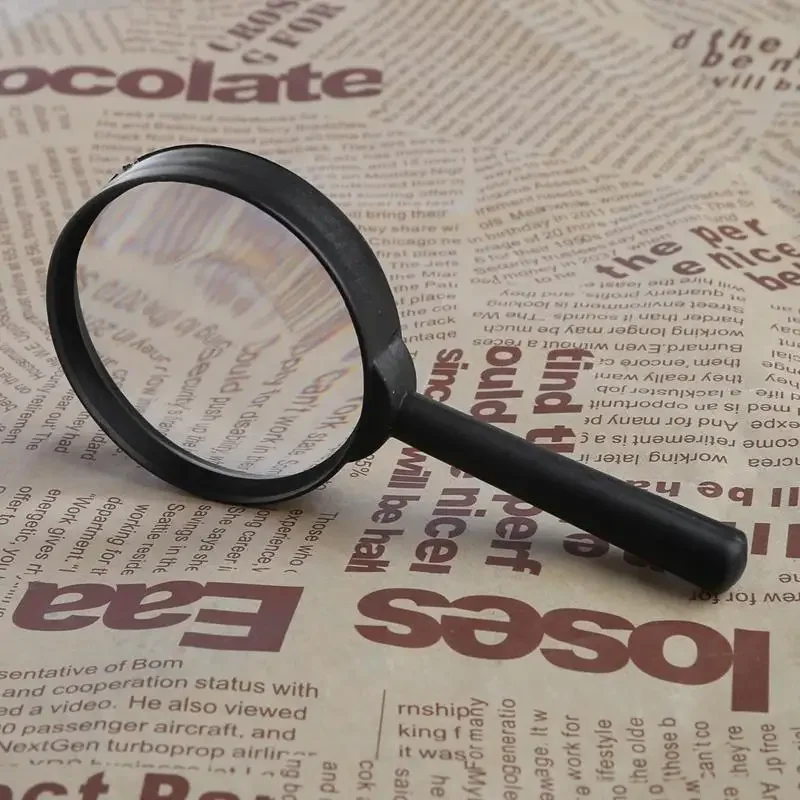 Magnifier 60mm Hand Held 5X Loupe Reading Glass Lens