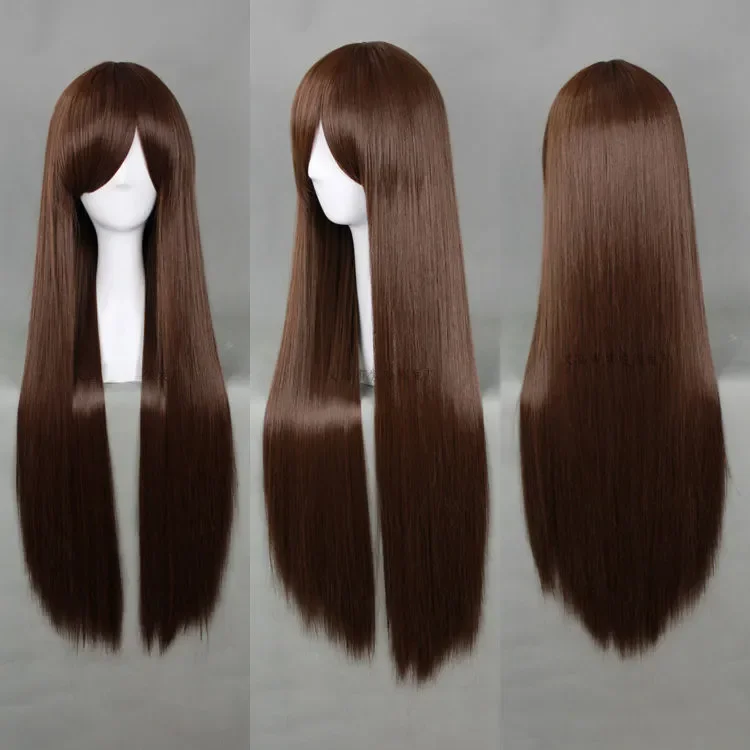 Wholesale Noragami Hiyori Iki Shibuya Rin Dark Brown 80cm Long Straight Cosplay Wig