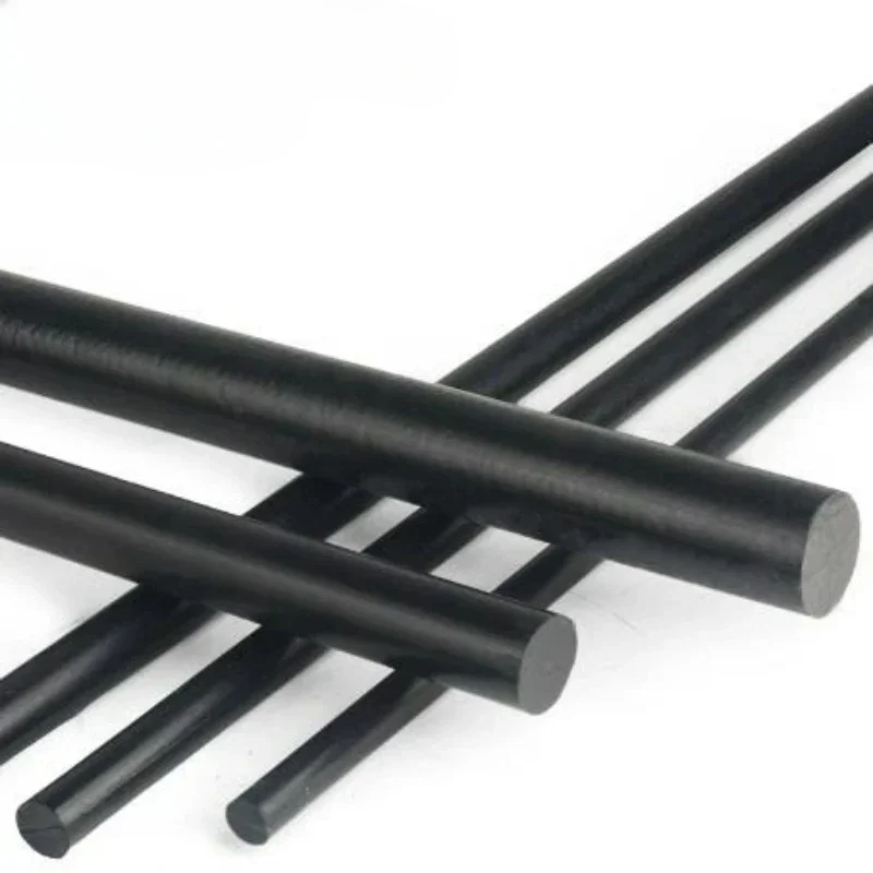 PA66 GF30 Rod 8-40mm Dia 500mm Length 30% Glass Filled Nylon Bar DIN EN 15860, Wear Resistant for CNC Bearing Gear Bushing