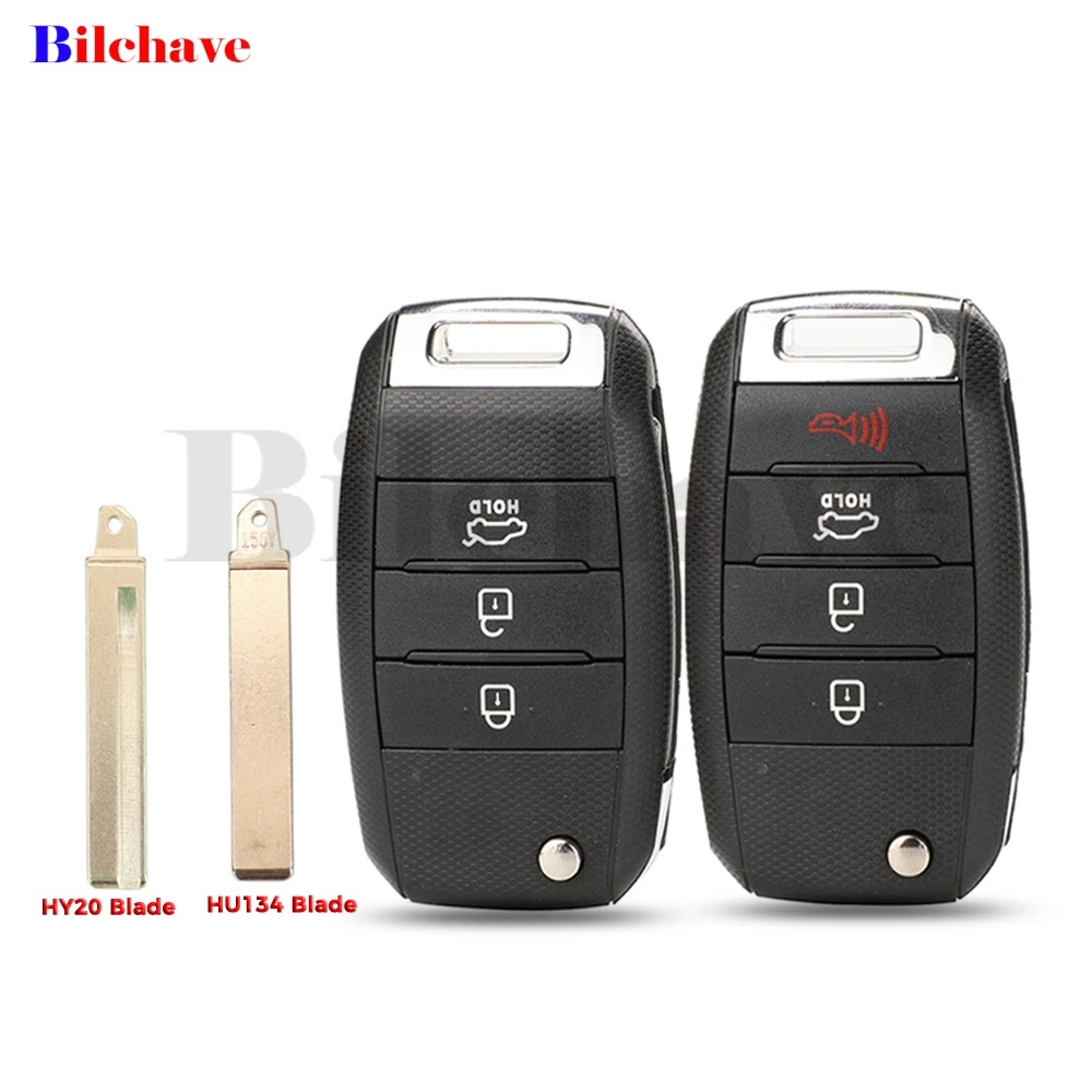 jingyuqin Remote Key Fob Case Shell For KIA Sorento Carens Entry 3/4 Buttons Replacement