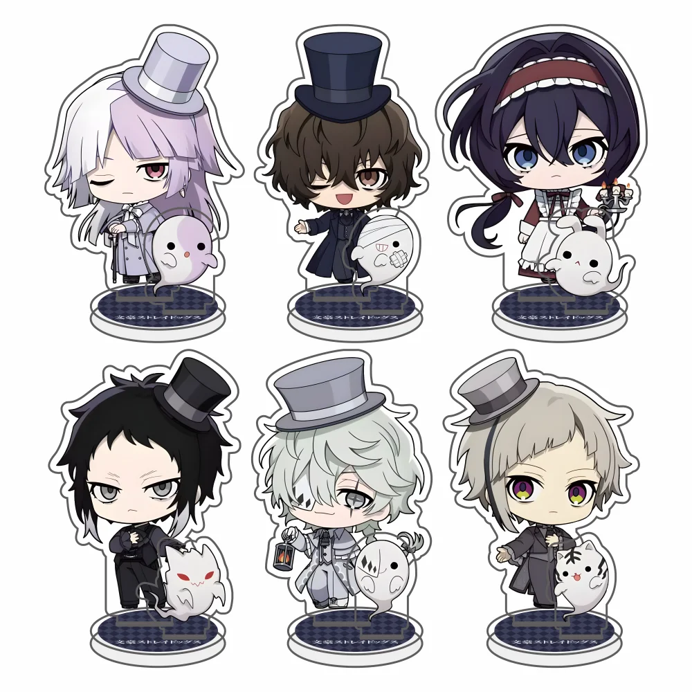 Anime Bungo Stray Dogs Acrylic keychain Ornaments Acrylic Stand Oda Sakunosuke Dazai Osamu Figure Model Desktop Decorate Gift