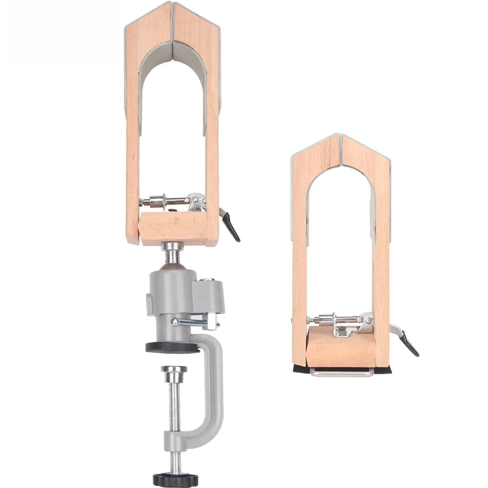 

Leather Stitching Pony 360 Rotation Universal Rotatable Adjustment Leather Speedy Sewing Wooden Clamp Leathercraft Tools
