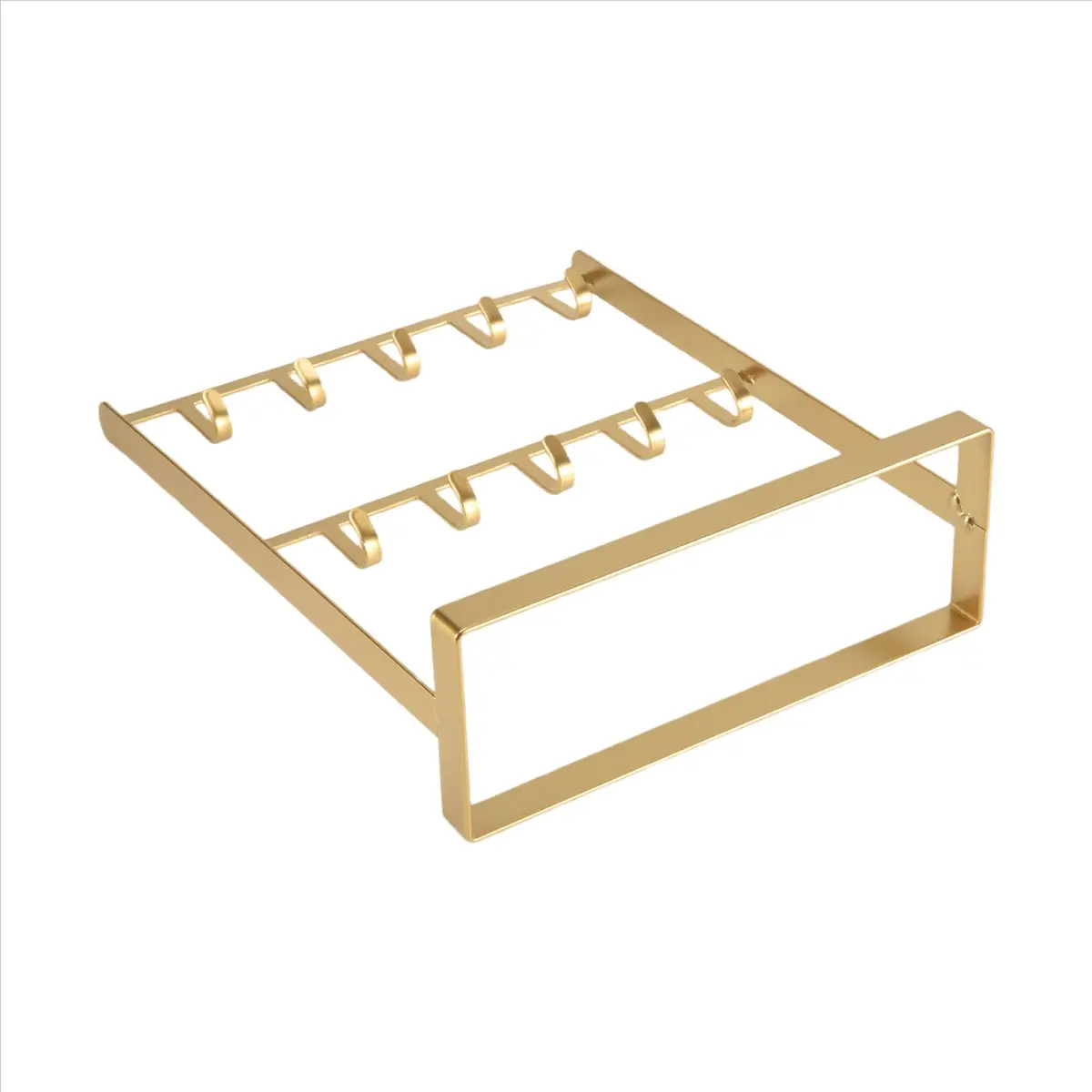 Tabletop Iron Jewelry Jewelry Earring Hanger Necklace Ring Earring Earring Shelf Display Shelf Porch Key Rack Gold-FABY view 4