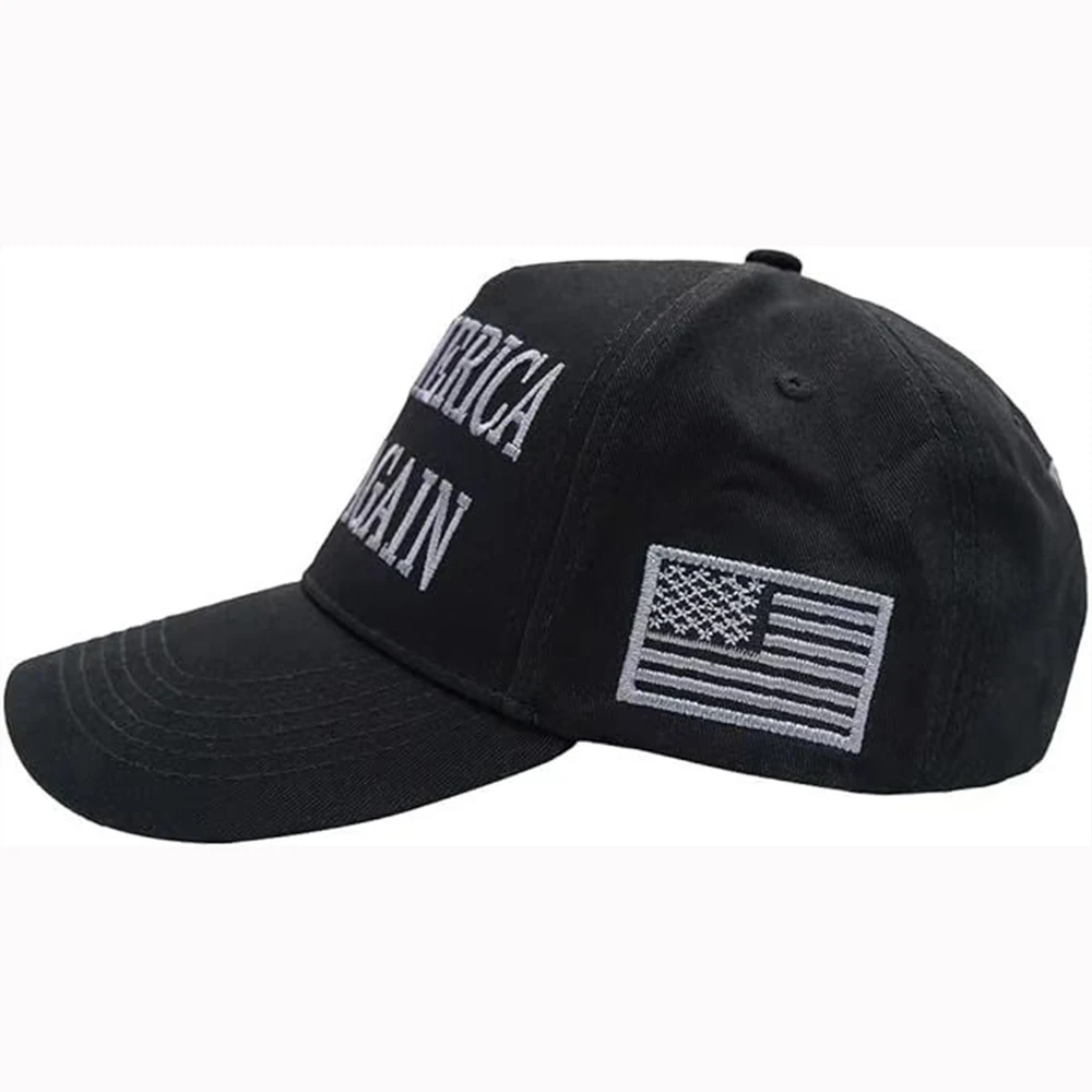 2024 New USA President Baseball Cap 47th American Flag Embroidery Hat Men Women Open Adjustable MAGA Black/Red/White