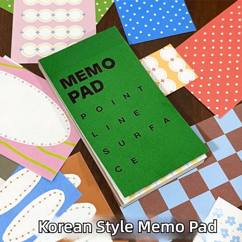 High Quality Multi Element Memo Book DIY Decorative Materials Stationery Handbook Record Non Sticky Memo Pad Student Stationery