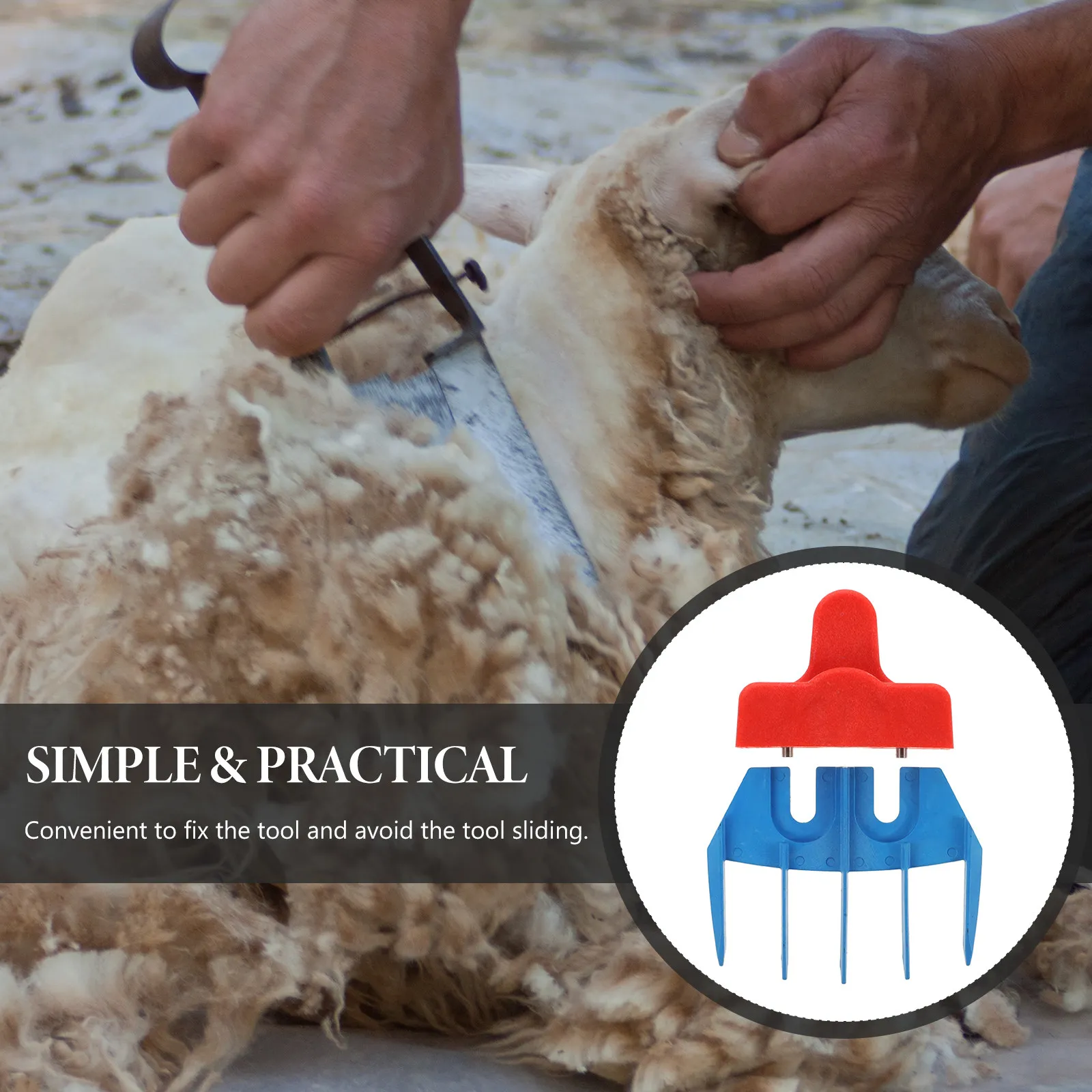 

1Set Professional Plastic Sheep Shearing Cutter Holder with Anti-Injury Design for Safe Efficient Grooming Shear Guide