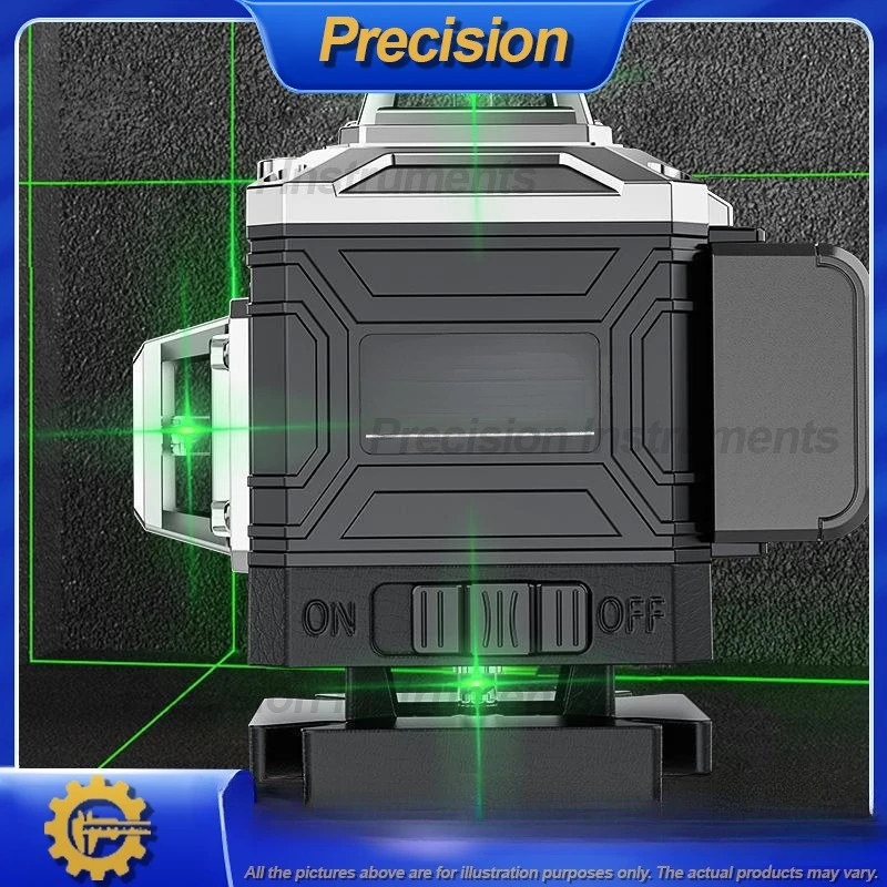 2026 High Precision 12 Line Green Laser Level with 16 Line Infrared Self Leveling Cross Line Projector for Wall and Floor