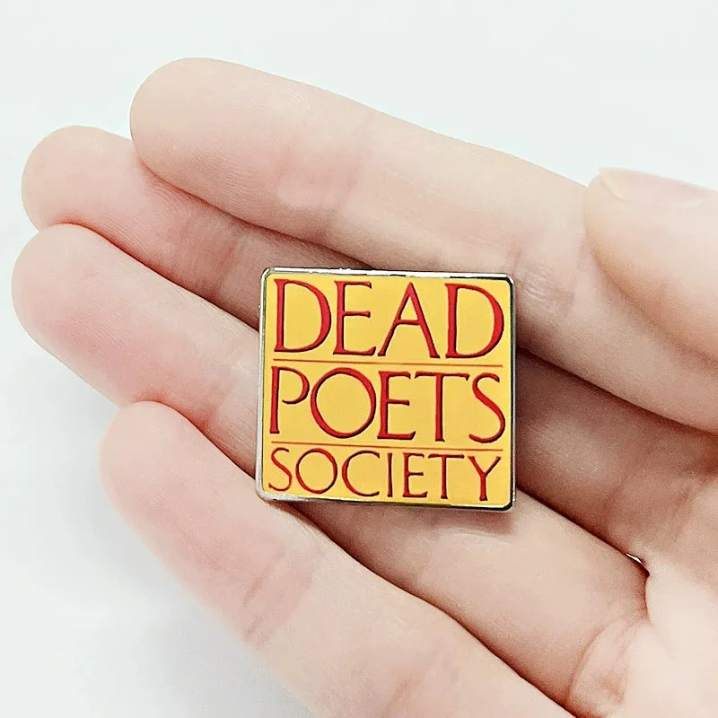 Dead Poets Society enamel pin American drama film metal badge vintage brooches backpack Accessories Jewelry gift
