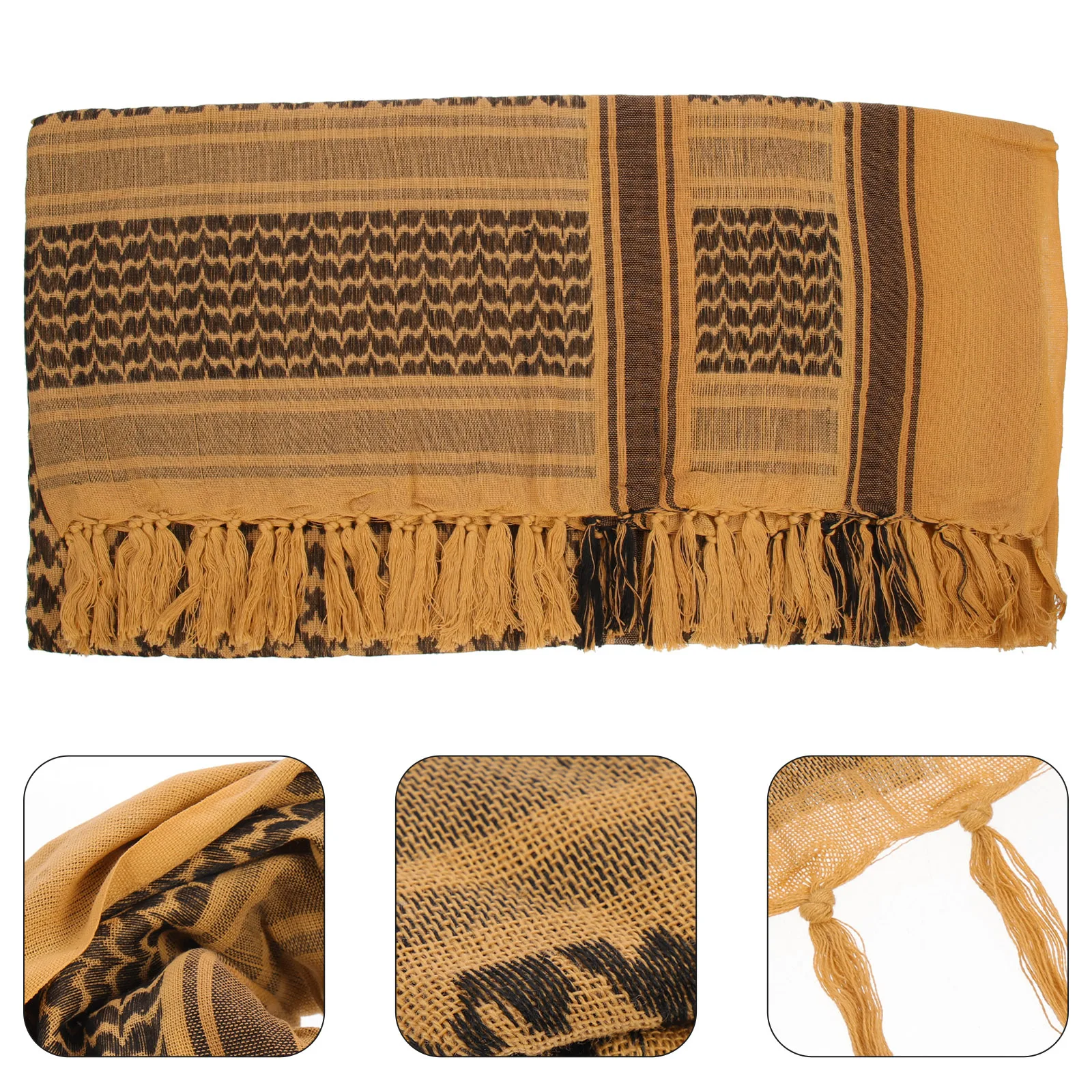 Tactical Shemagh Scarf Cotton Warm Lightweight Shawl Wrap Neck Scarf for Men Women Outdoor Camping Cycling Winter Cold Wind