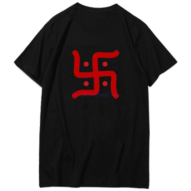 Hindu Swastika Oversized Vintage Graphic T Shirts Summer New Shirts And T-Shirts Cotton Short Sleeve T-Shirts Mens Clothes