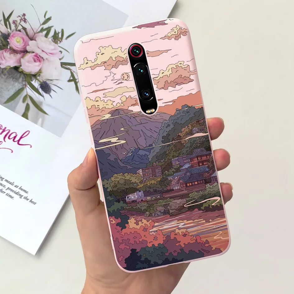 For Xiaomi Mi 9T Case Mi 9T Pro Phone Back Cover Fashion Flower Slim Soft Silicone Funda For Xiaomi Redmi K20 Pro Mi9T K 20 Capa