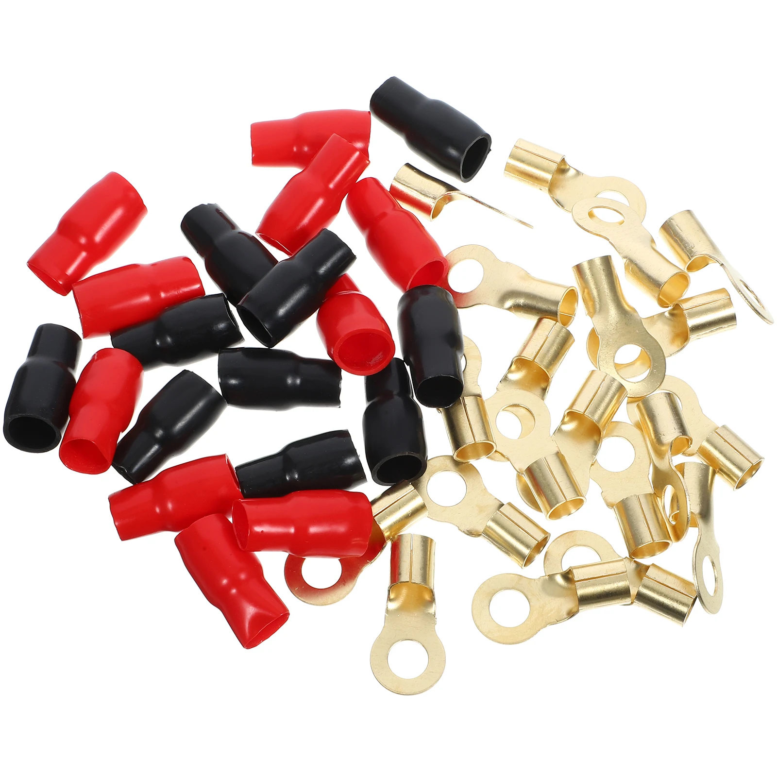 

Terminal Connectors 4Awg Copper Wire Lugs Ring Terminals Heavy Duty Electrical Connectors For Welding Cables
