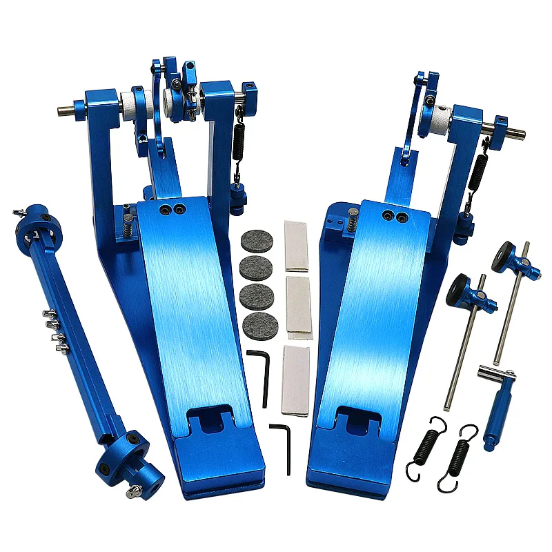 NEW Aluminium Alloy Drum Pedal Double Pedal Double Bass Drum Pedal Good Handicraft