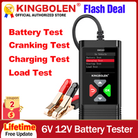 Kingbolen BM560 Car Battery Tester 6V 12V BM580 Battery Analyzer Cranking Test Charging Test Load Test BM550 PK KW650