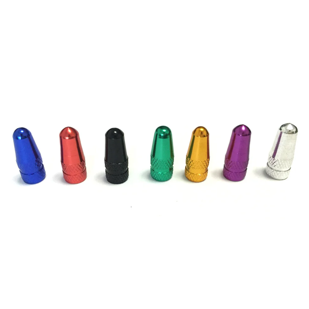 

4pcs Aluminum Alloy Tire Valve Caps For Road Bike Mountain Bicycle Dust Cover Waterproof Sealing Caps Violet Fast
