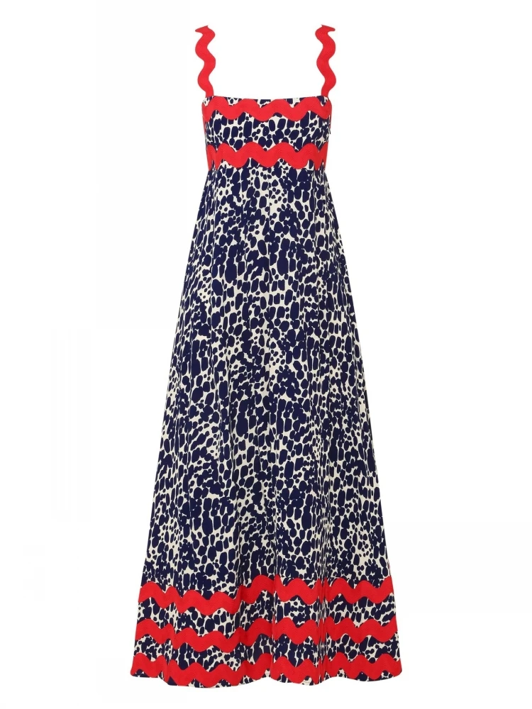 

Summer Cover Ups Women Swimsuit Spaghetti Strap Robes Bathing Suit 2026 New Flower Printing Beach Holiday Maxi Dresses Cover-Up