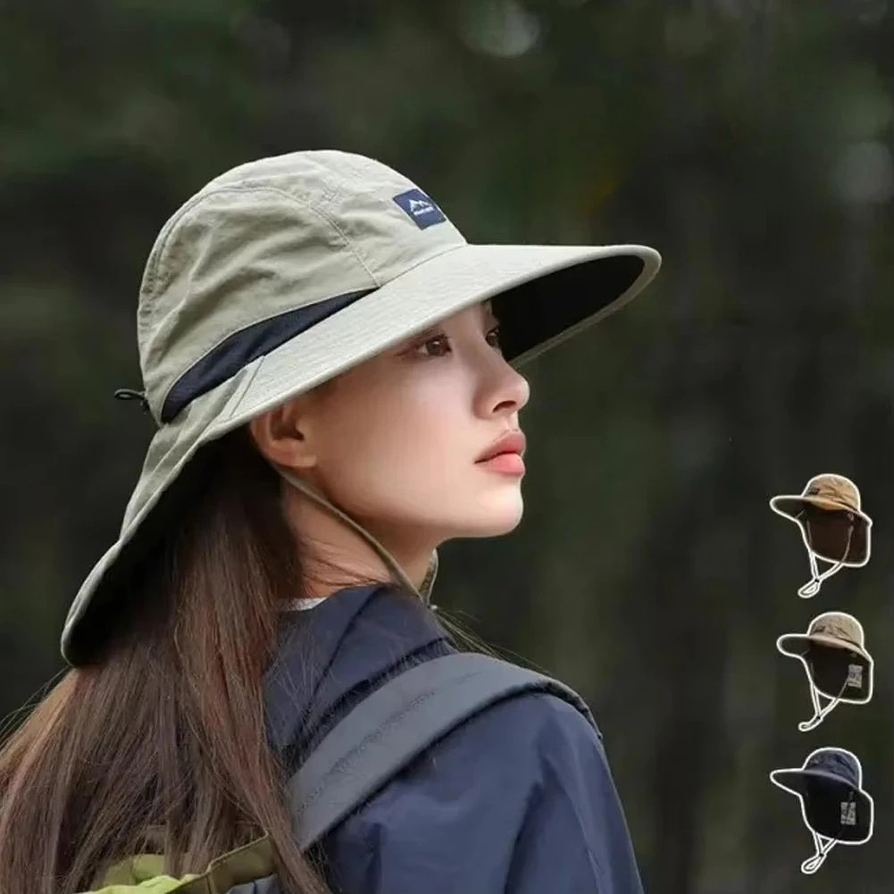 Unisex Autumn Fisherman's Hat Windproof & Quick-Drying W/Neck-Protecting Anti-UV for Fishing Hiking Camping Outdoor Protection