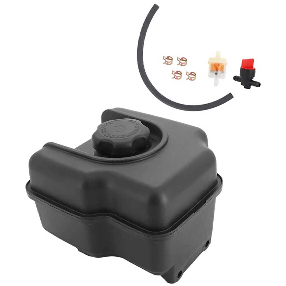 Fuel Shut-Off Valve Fuel Tank For Engine Repair Black Fuel Tank For Lawn Mower Engine Compatible With 121000 Series