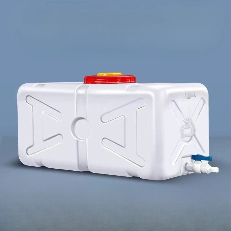 160L RV Household Thickened Water Tank Plastic Bucket Horizontal Rectangular Water Storage Tower Vehicle Mounted Water Weservo