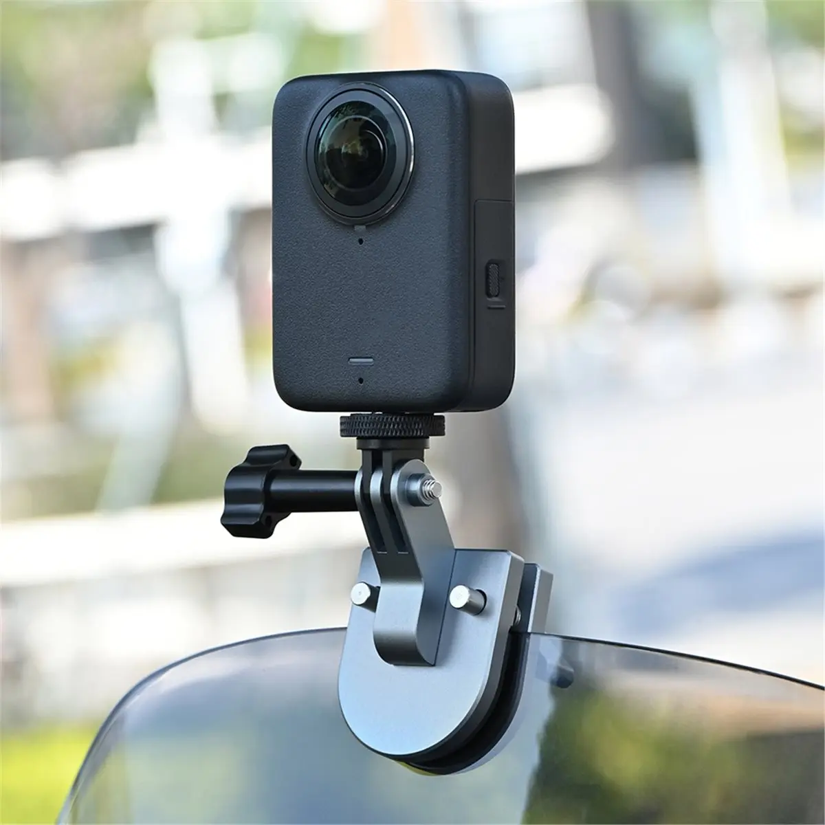 

Крепление-зажим A23G для ветрового стекла мотоцикла, алюминиевый зажим для DJI Osmo Nano/360/Action 6 5 Pro, GoPro 13 12, Insta360 Go Ultra