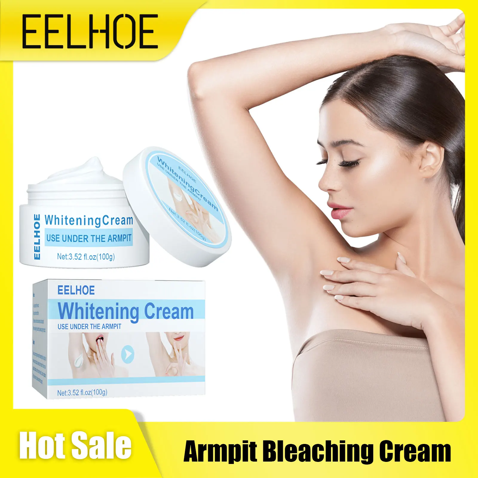 Armpit Lightening Cream Bleach Body Moisturizing Knee Butt Inner Thigh Underarm Melanin Remove Dark Skin Brightening Skin Cream