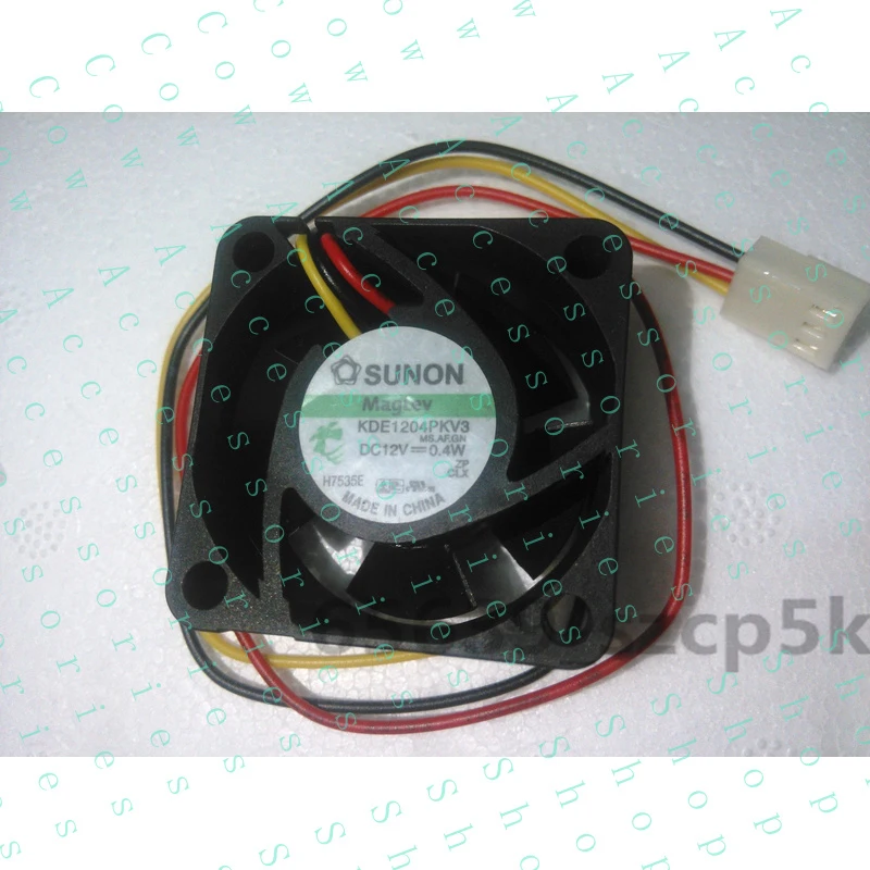 PP+ NEW for Sunon KDE1204PKV3 MagLev 40mm 12V 3pin 5200RPM 6.3cfm,18dB-A Super Silence