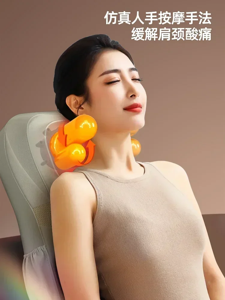 Massager - Multifunctional Full Body. For Waist, Back, Cervical. Automatic Kneading. Chair & Home Car Cushion.